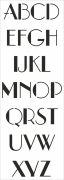 Mehrwegschablone Buchstaben 2